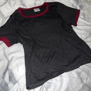 Black and red t shirt